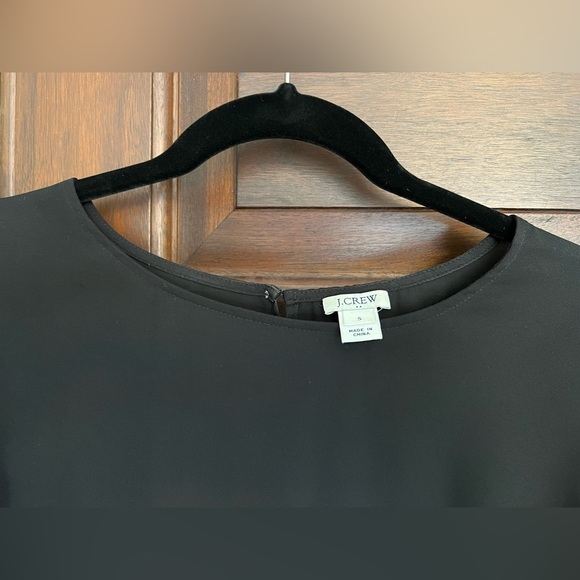 JCrew Black Peplum Blouse - size small - Picture 3 of 3